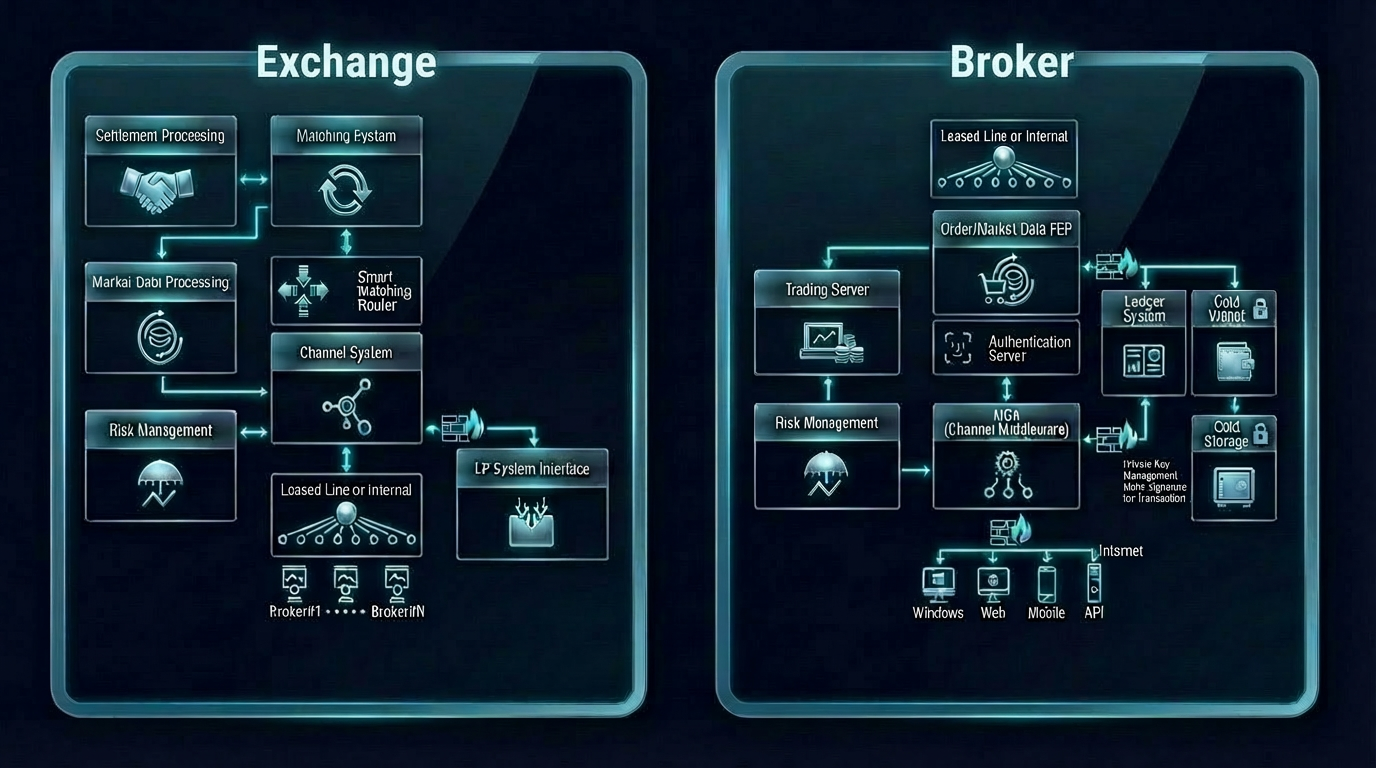 Exchange and Broker Architecture
